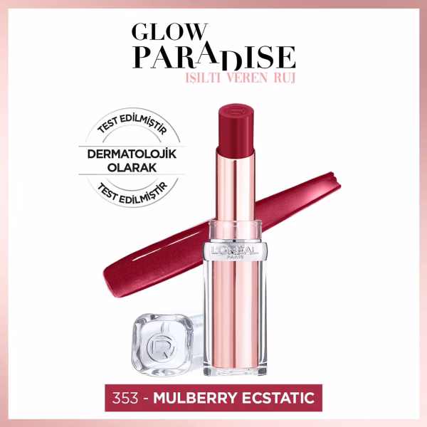 رژ لب لورال مدل Glow Paradise 353