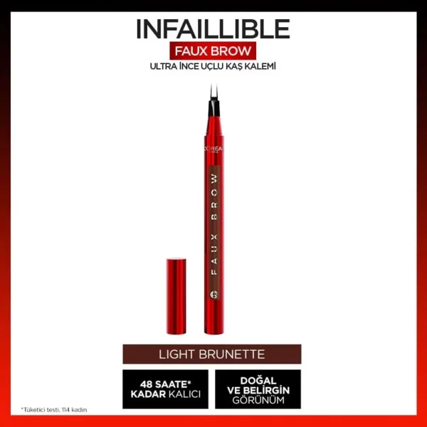 مداد ابرو لورال Infaillible Faux Light Brunette