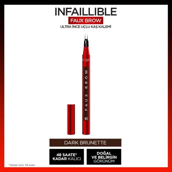 مداد ابرو لورال Infaillible Faux Dark Brunette